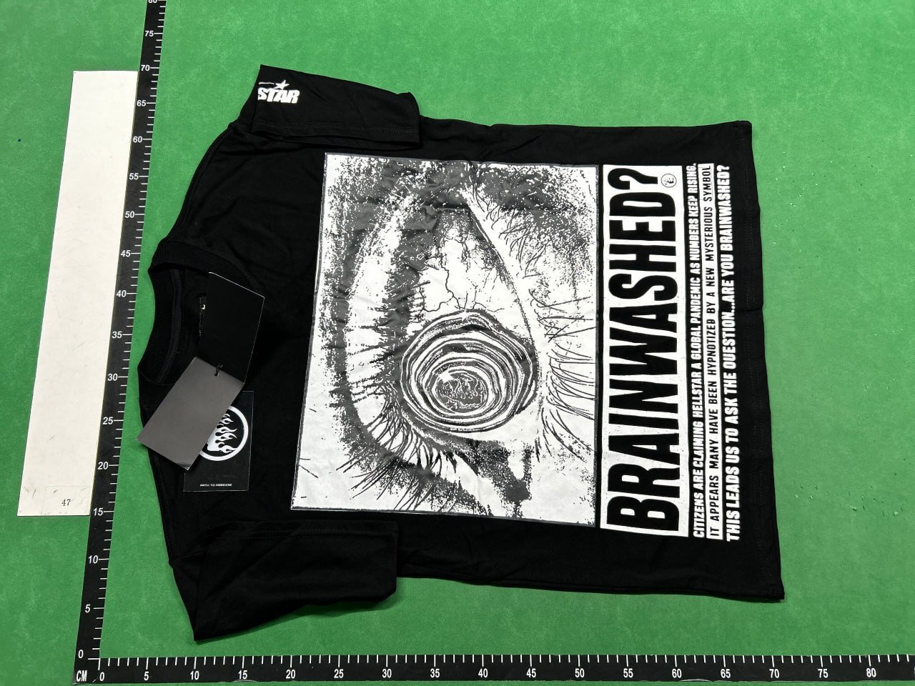 Hellstar Eyeball T-Shirt fashion round neck short sleeve 0047