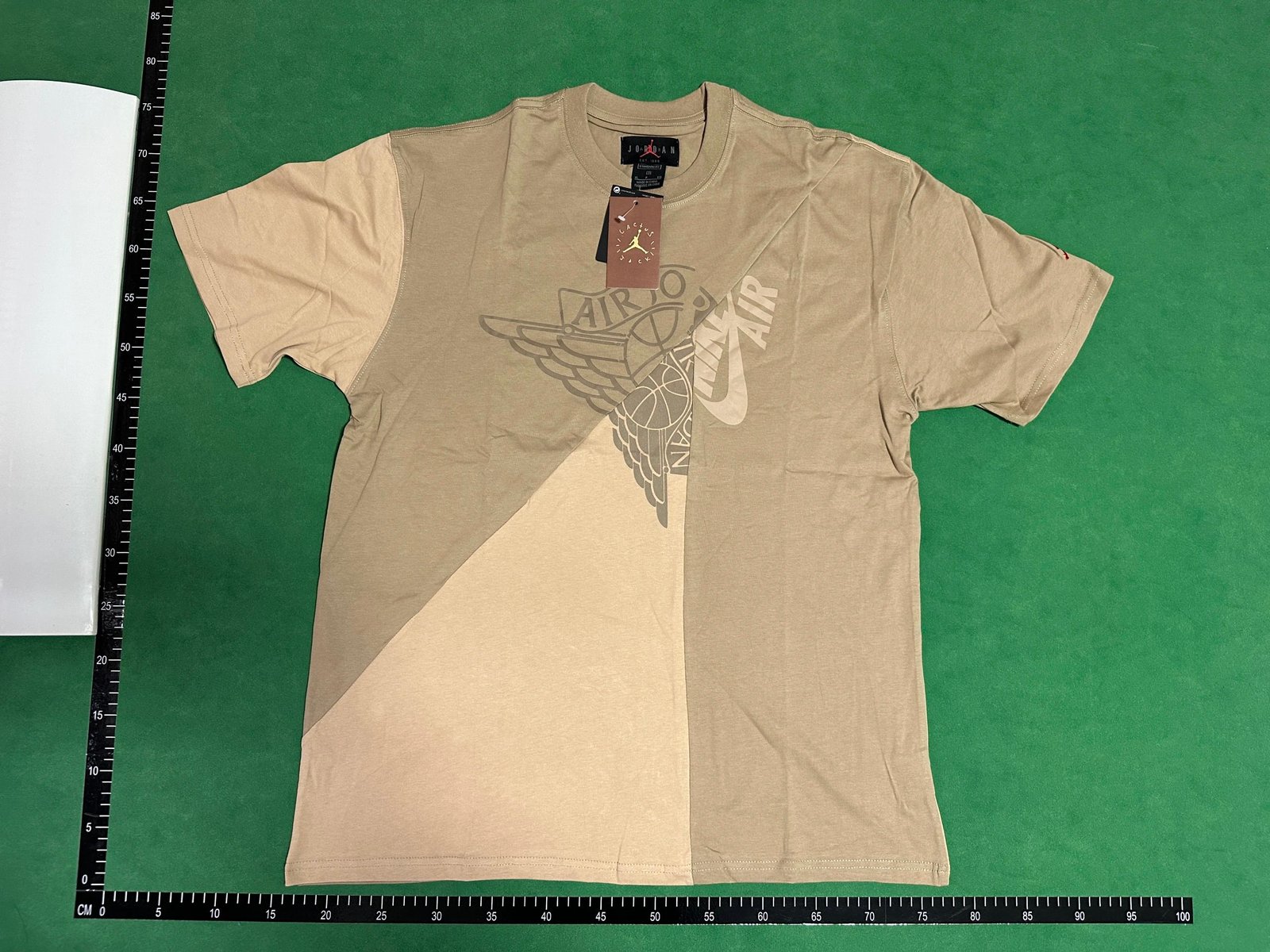 Air Jd 6x Travis Scott joint model patchwork print TS cactus embroideryFashion short sleeve FW2C