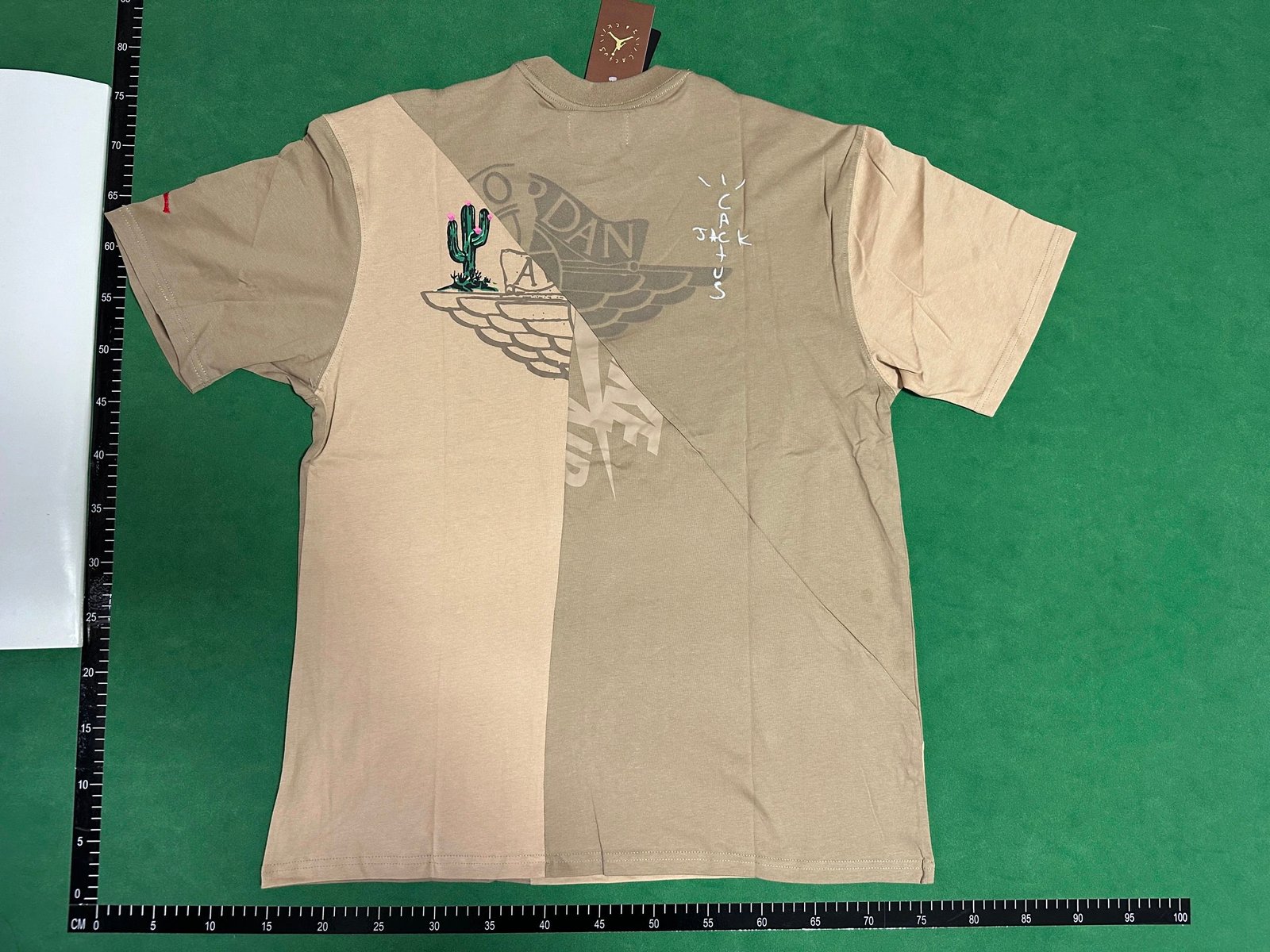 Air Jd 6x Travis Scott joint model patchwork print TS cactus embroideryFashion short sleeve FW2C