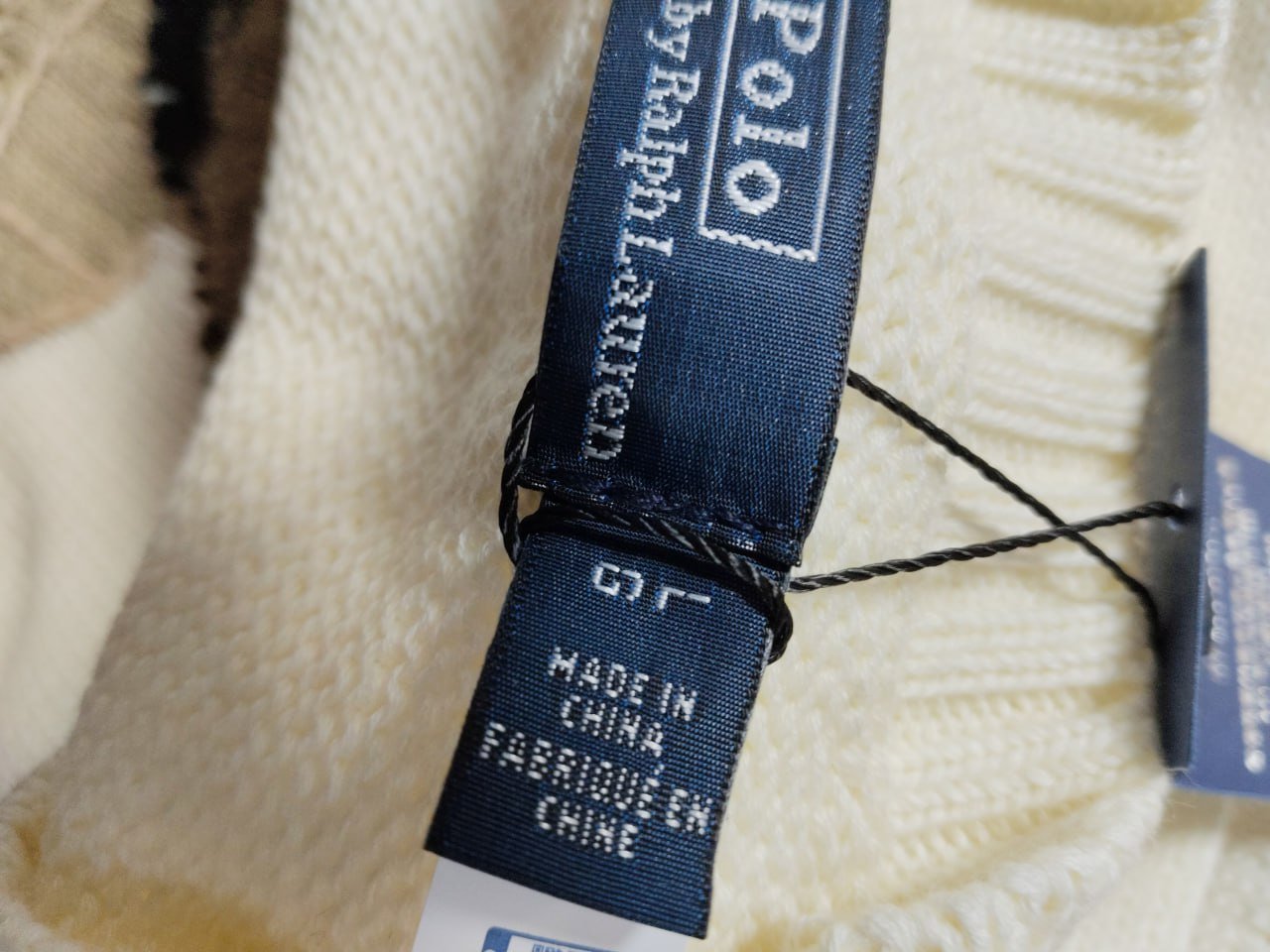  Ralph Lauren Sweater Cotton Bear Embroidered Long Sleeve Sweater CY