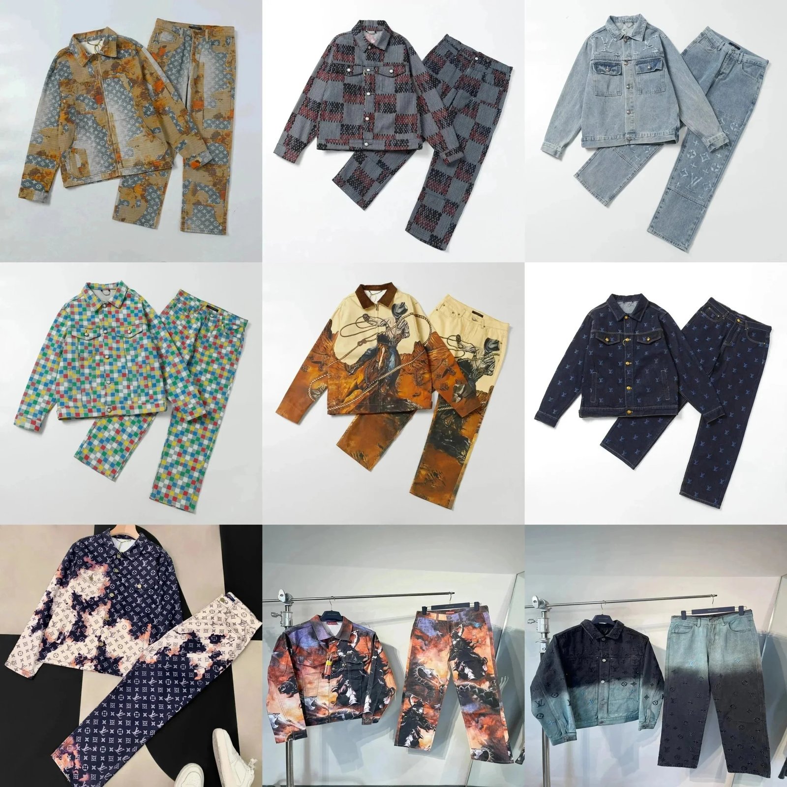   Louis Vuitton Jackets & Denim Suits (20+) Trendy Fashion high quality Jacket Jeans suit