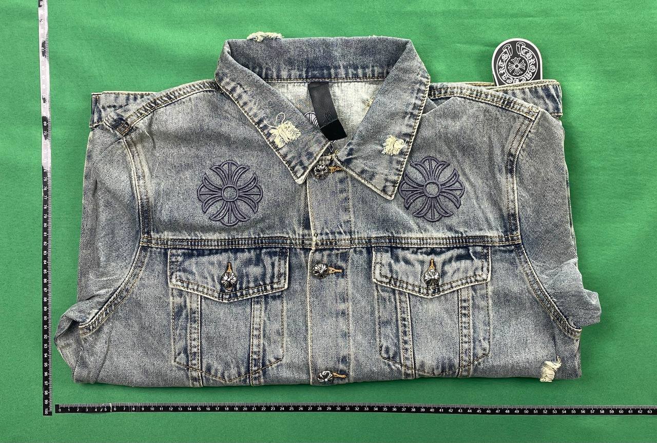 Chrome Hearts Denim jacket high quality Denim coat