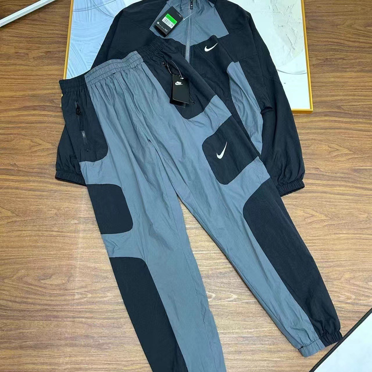  Nike x Nocta running Jacket Hoodies Pants Tracksuit set YY05 Quick-Drying Breathable Running Pants Zipper Fitness Training Sportswear