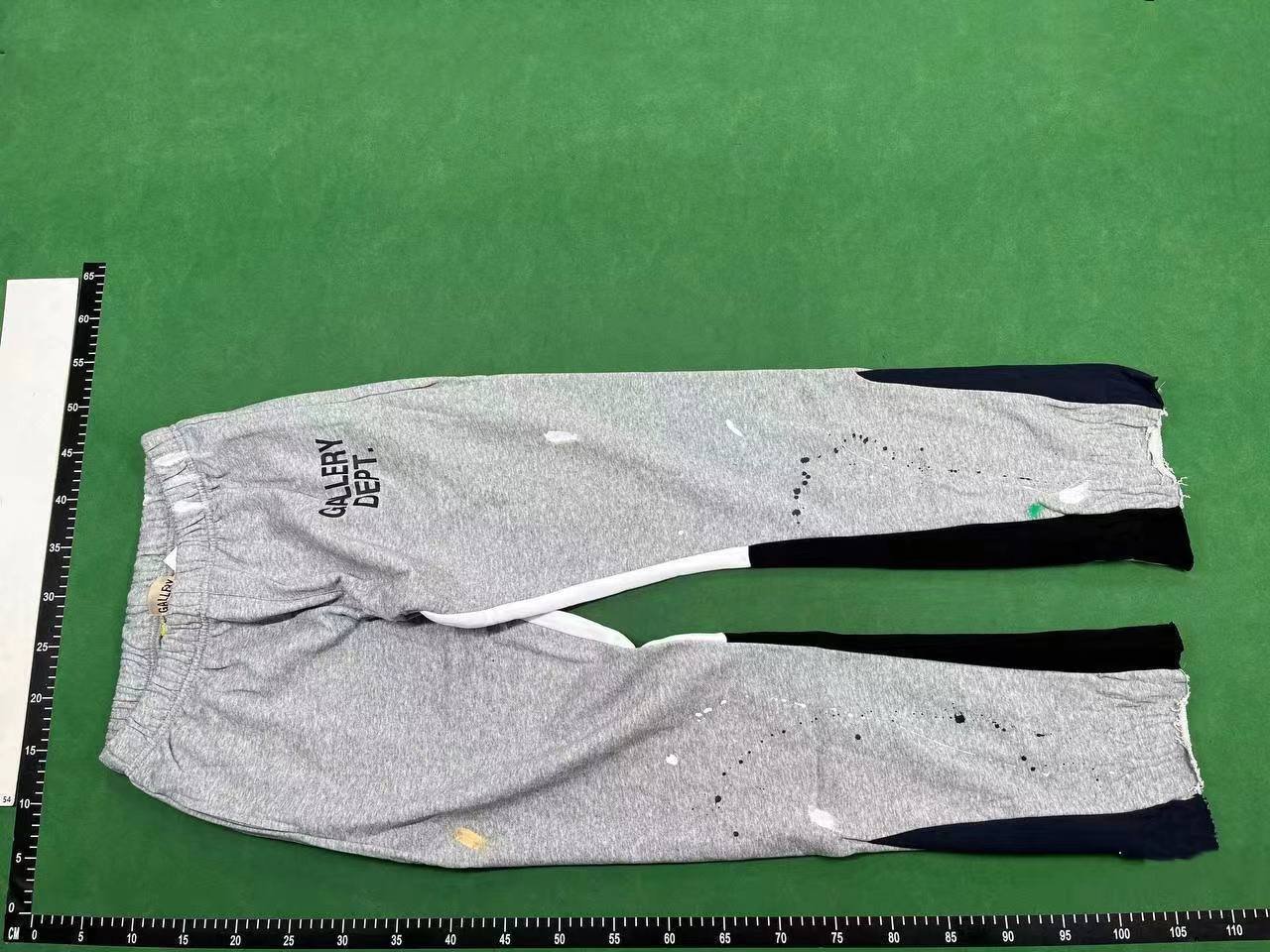 gallery pants Foreign Single Gallery Dept Hand-painted Splash Ink Stitching Drawstring High Street Casual Wei Pants Micro Pants Men's Sports cnbuyvip.com