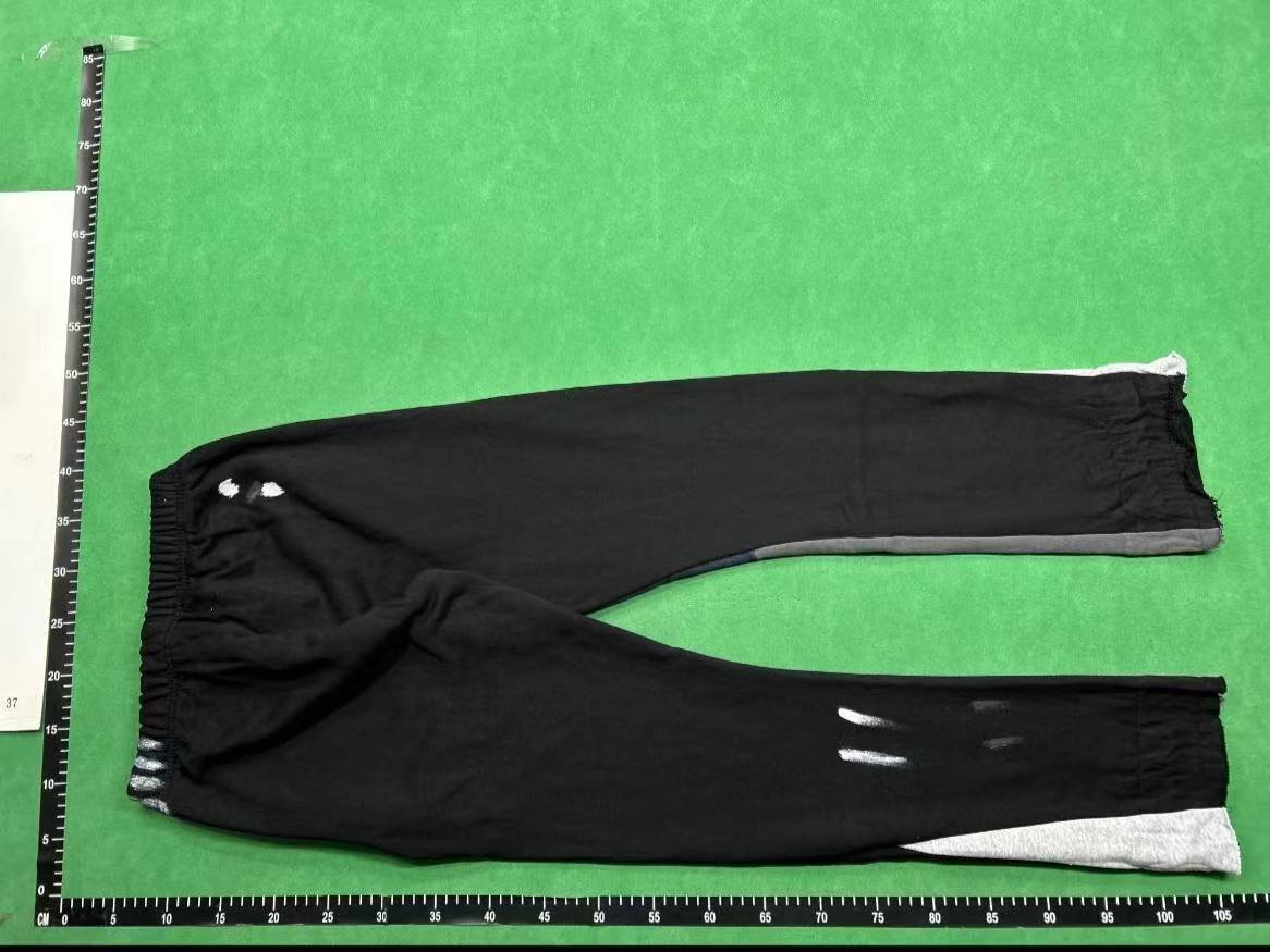 gallery pants Foreign Single Gallery Dept Hand-painted Splash Ink Stitching Drawstring High Street Casual Wei Pants Micro Pants Men's Sports cnbuyvip.com