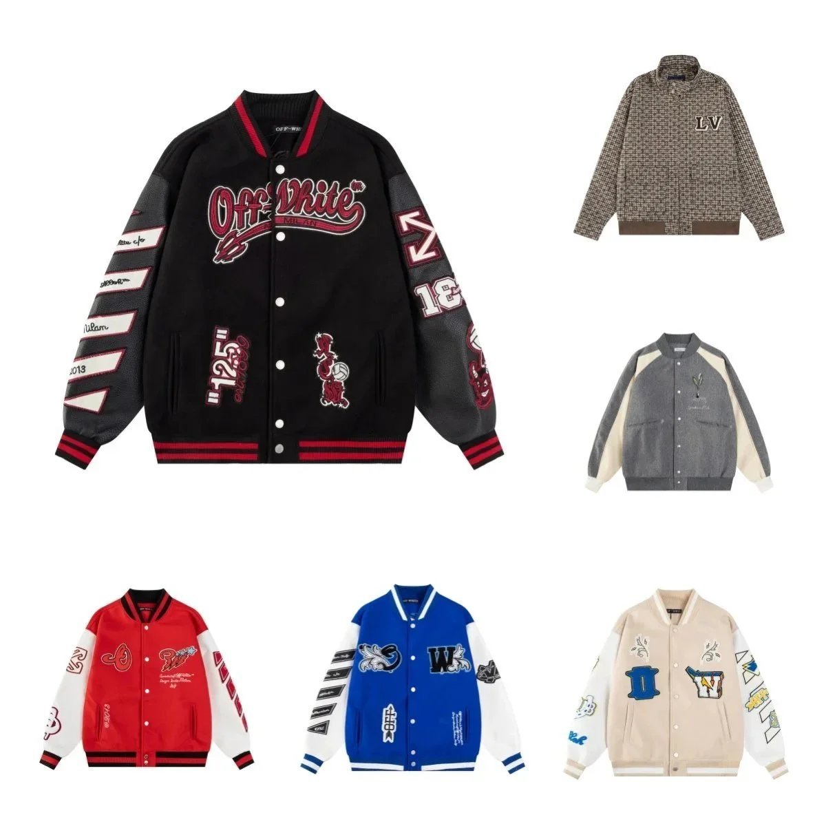 Chrome Hearts Baseball Jersey Jacket  New Fashion Joker Coat 011
