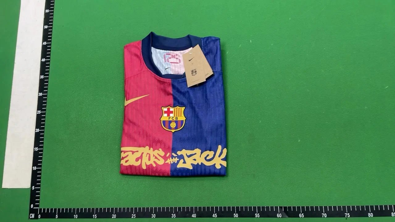 Jersey x Travis Scot 2025 new football clothes with short sleeves