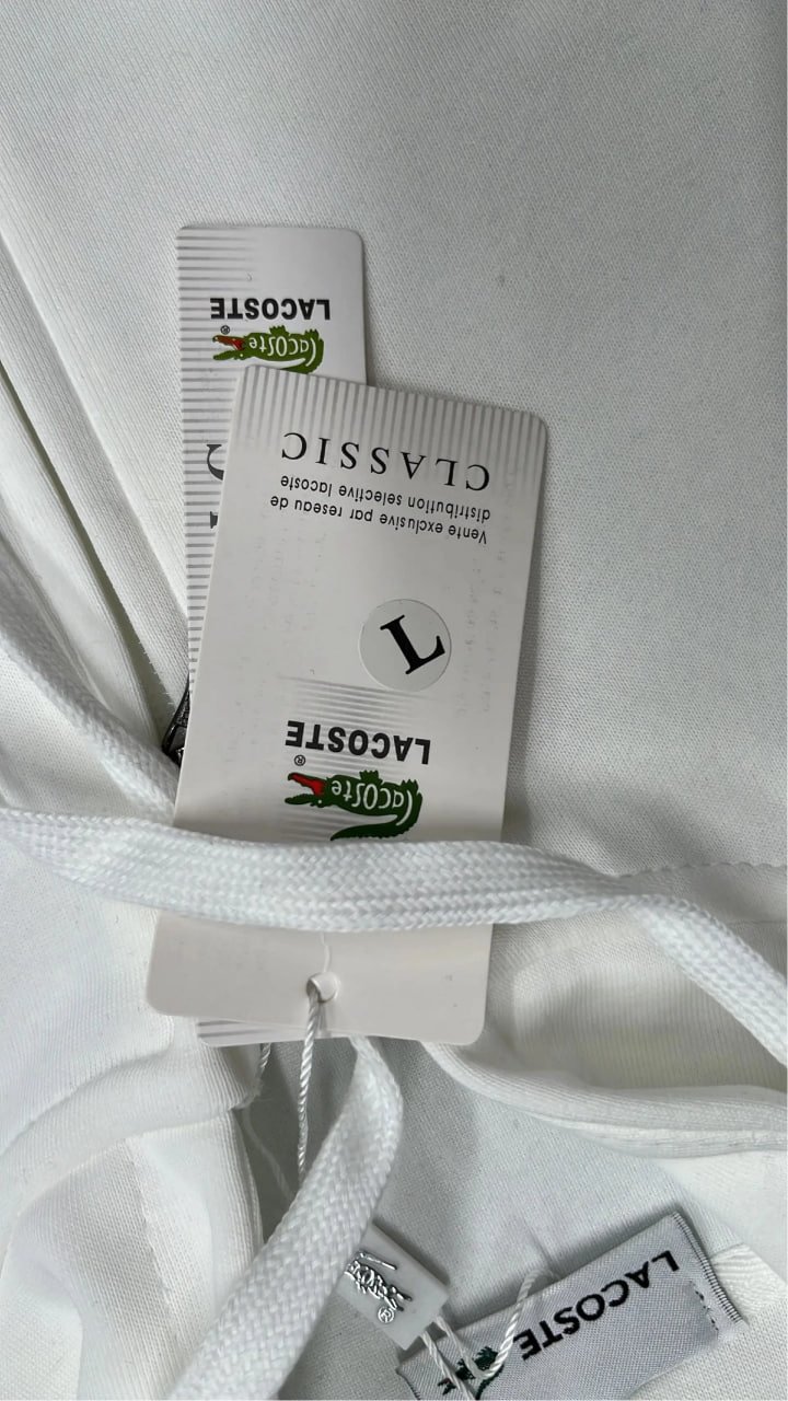 LACOSTE HOODIE  Sweater Solid Color Embroidered Cardigan Thin