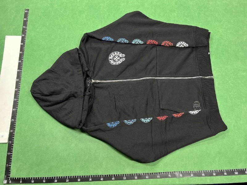 Chrome Hearts Hoodie Youth Fashion Youth Fashion Shoes Foreign Trade Fashion Brand Ke Luo Pure Cotton Trash Zipper Cardigan Hoodie in stock