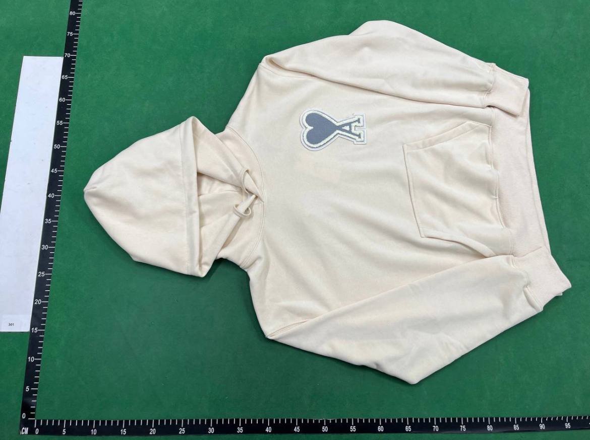 Ami hoodies high quality embroidered couple's sweater