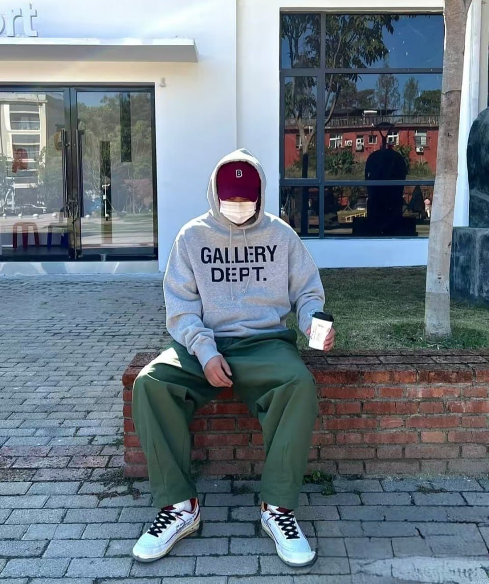 GALLERY DEPT Hoodie Autumn and winter fashion casual round neck sweater 005