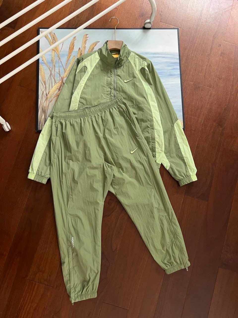  Nike x Nocta running Jacket Hoodies Pants Tracksuit set YY05 quick-drying breathable running pants zipper fitness training sportswear