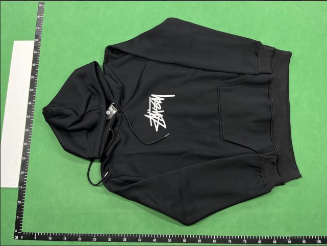  Stussy Hoodie European and American letter embroidery fleece-lined hooded men's and women's fashion sweater P01