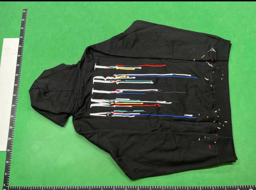 AMIRI Hoodie JL10 Classic Letter Printed Hooded Sweatshirt for Men and Women Autumn and Winter