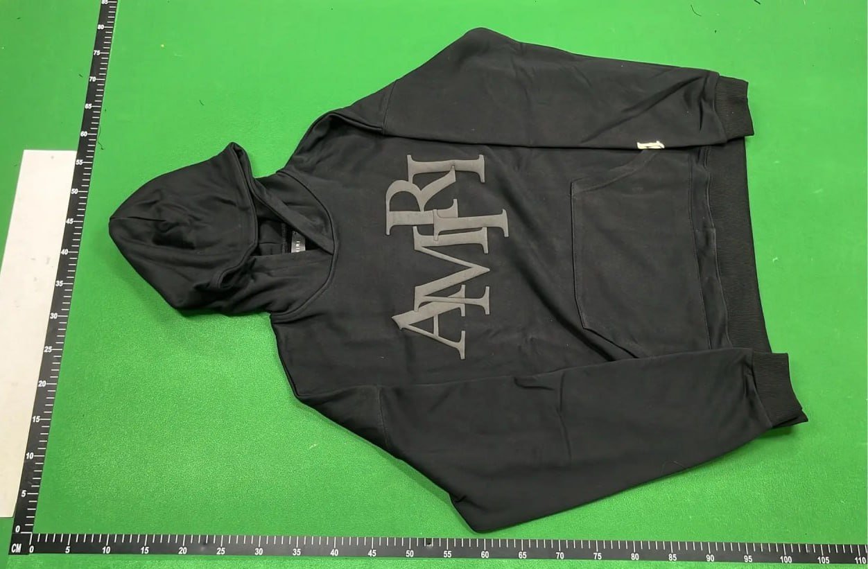 AMIRI Hoodie JL10 Classic Letter Printed Hooded Sweatshirt for Men and Women Autumn and Winter