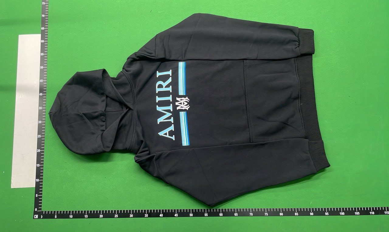 Amiri Hoodie CR Leopard Print Gradual Letter Logo Angel Hoodie Sweater Couple Sweater