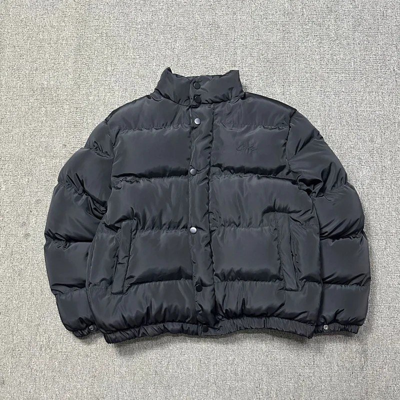 Corteiz Sweater down jacket LZ09 Men's and Women's Thickened Hat Loose Couple Warm cotton-padded jacket Coat