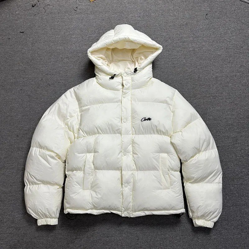 Corteiz Sweater down jacket LZ09 Men's and Women's Thickened Hat Loose Couple Warm cotton-padded jacket Coat