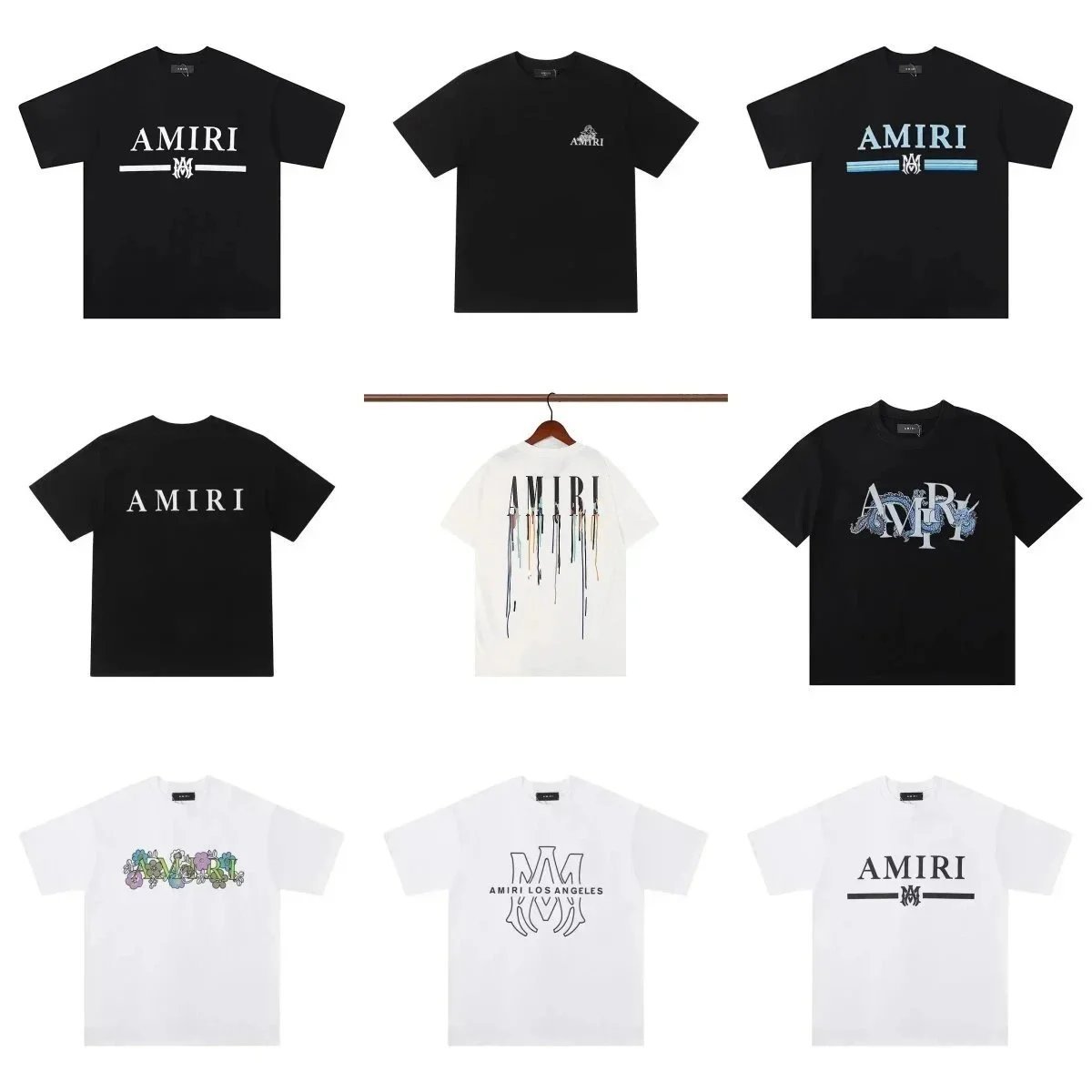 AMIRI T-Shirt【high quality】L20 new fashion simple versatile short sleeve cnbuyvip.com
