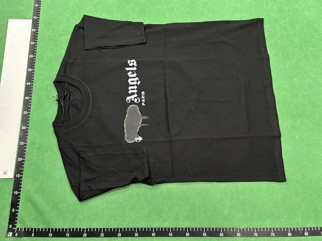 Angel Palm T-shirt  Correct version polm angel back foam letter print round neck short sleeve cross border in stock T-shirt cnbuyvip.com