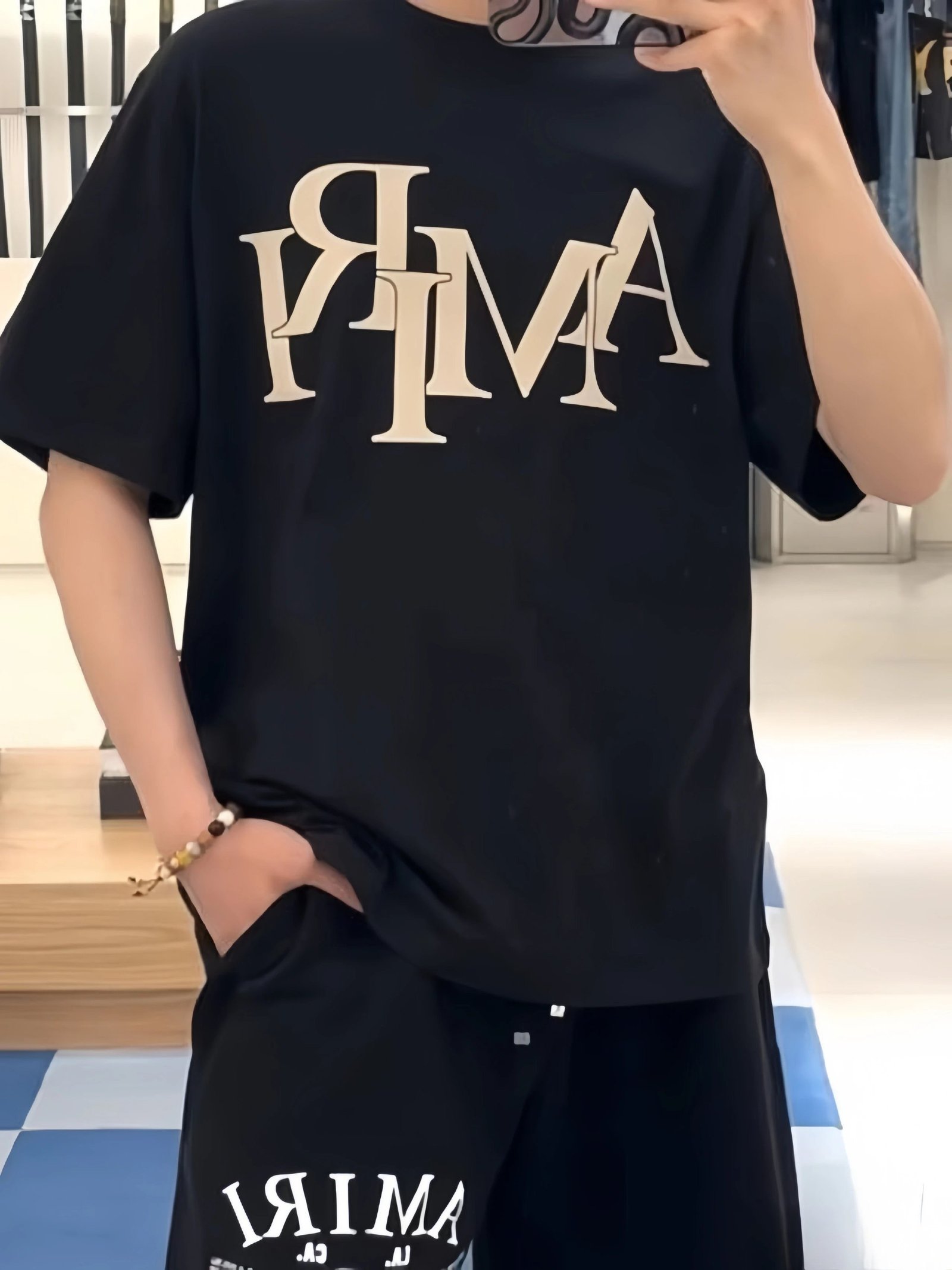  Amiri T-shirts Fashion short sleeve T-shirt W2C064