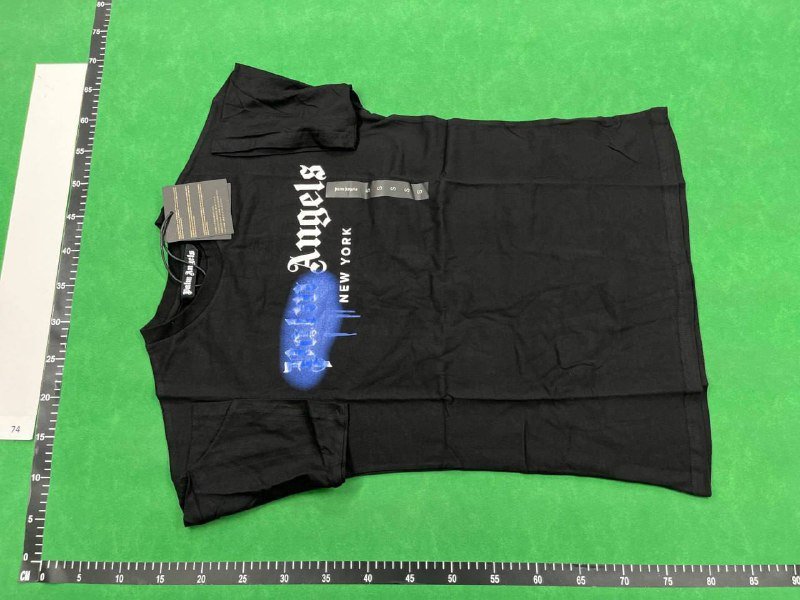  Palm Angels T-shirts JL10 Creative Graffiti Letters Loose Short Sleeve for Men and Women