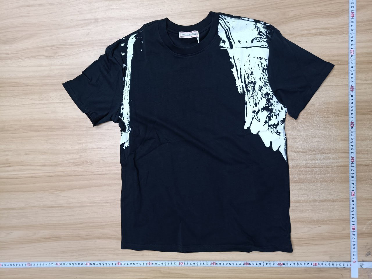  McQueen T-shirt Letters graffiti colorful men's and women's T-shirt CY