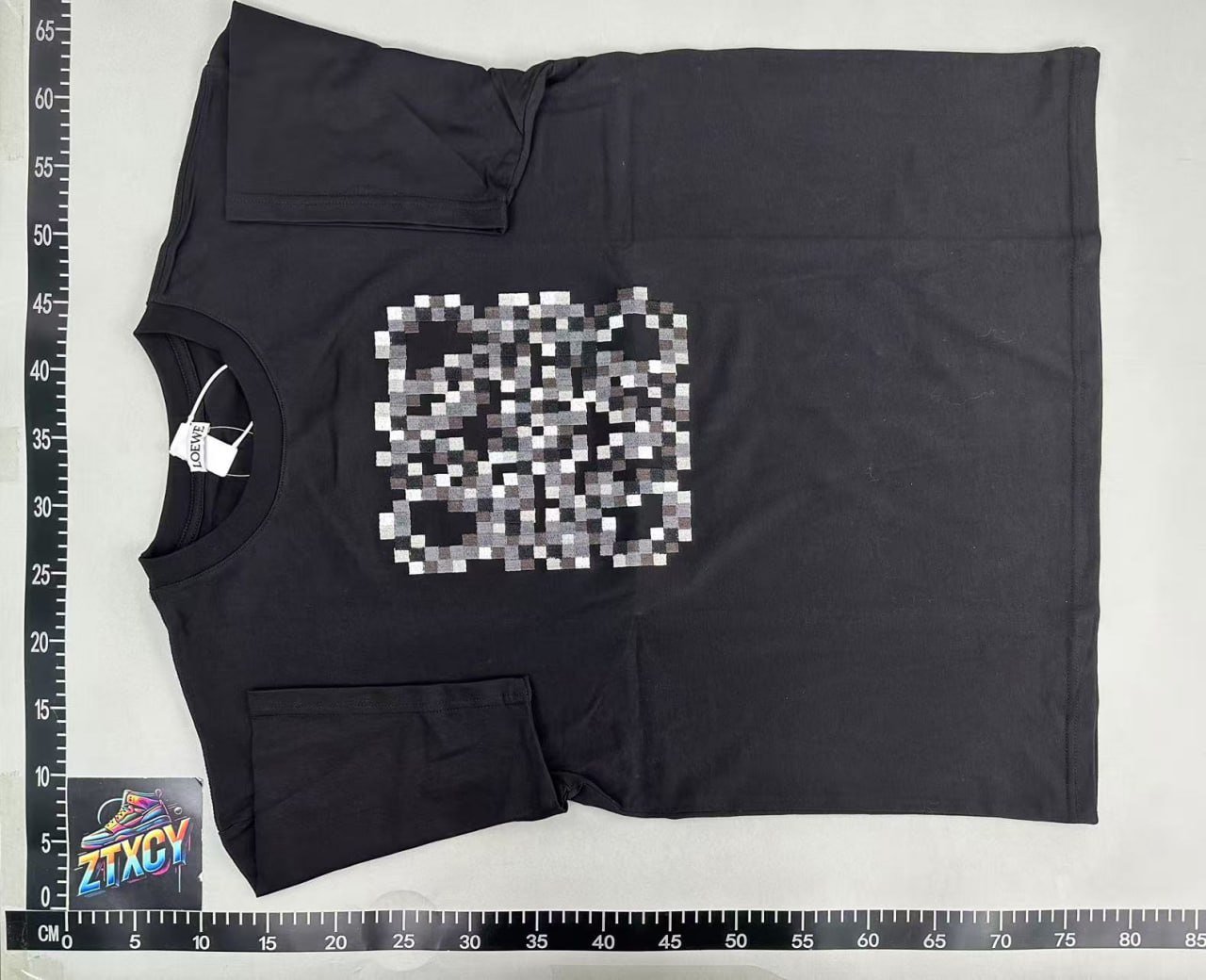  LOEWE T-shirt Classic Letter Embroidery Spelling Short Sleeve Collection CY