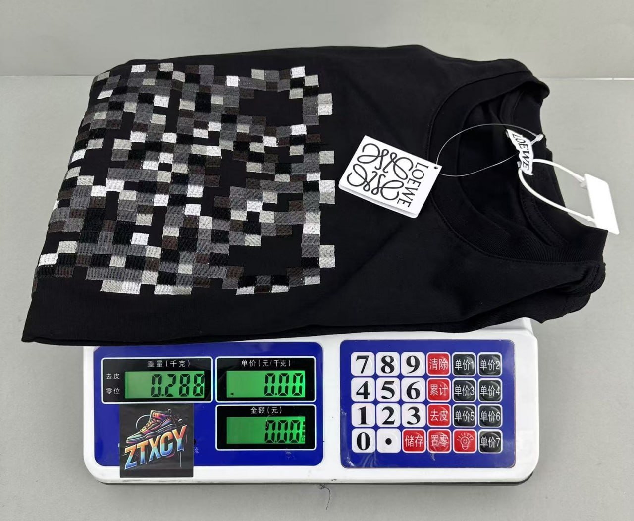  LOEWE T-shirt Classic Letter Embroidery Spelling Short Sleeve Collection CY