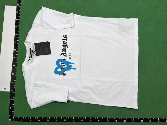  Angel Palm T-shirt Correct version polm angel back foam letter print round neck short sleeve cross border in stock T-shirt cnbuyvip.com