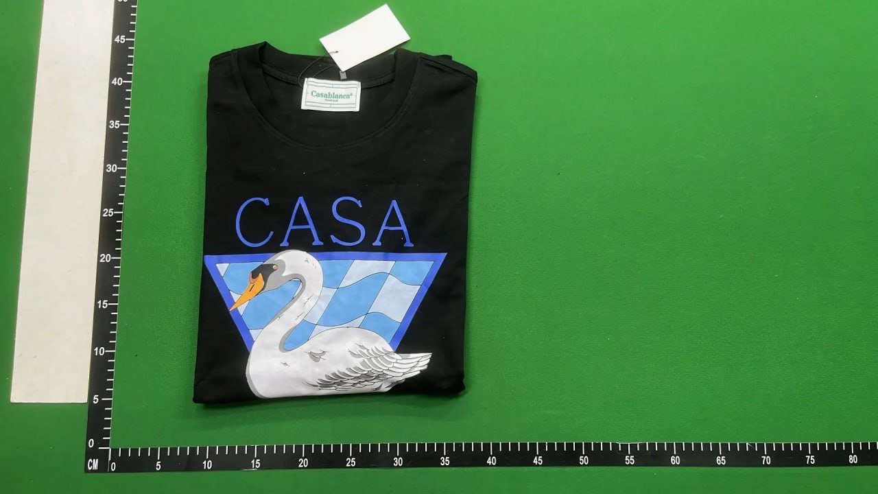  Casablanca T-shirt TEE  New fashion versatile short sleeve