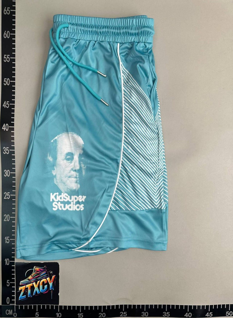 Letter loose round neck short sleeve T-shirt suit shorts-JS Letter loose round neck short sleeve T-shirt suit shorts JS