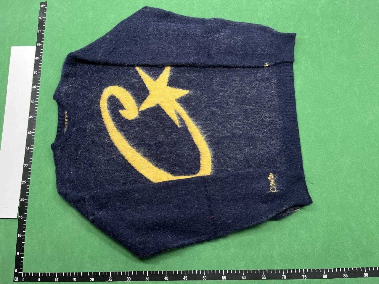 WDD01 American Street Hip Hop Embroidered Alphabet Collar Zipper Cardigan Knitted Sweater