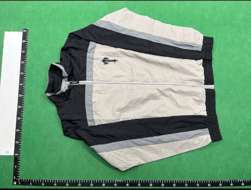 TrapÓstar Letter Embroidered Hooded Windbreaker Rusher