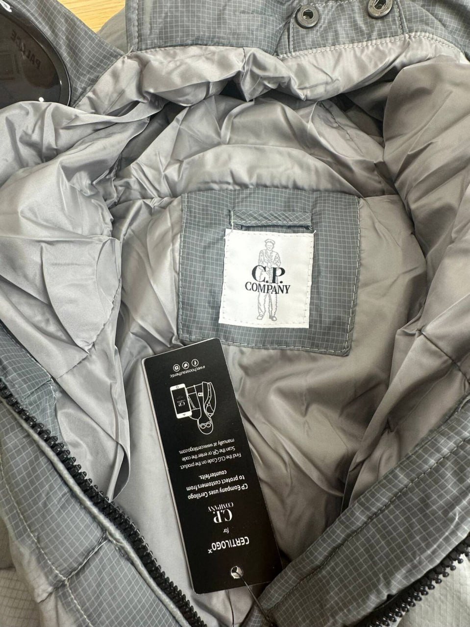 [PS5D1] CP winter thickened warm cotton-padded jacket glasses joint hooded jacket