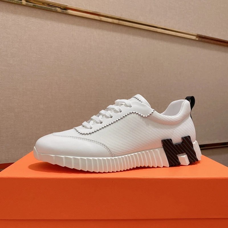 Sports Casual Shoes Men's Shoes Genuine Leather Flat Lace-up Trendy All-match Comfortable European Station British 2024 Autumn H Breathable cf52