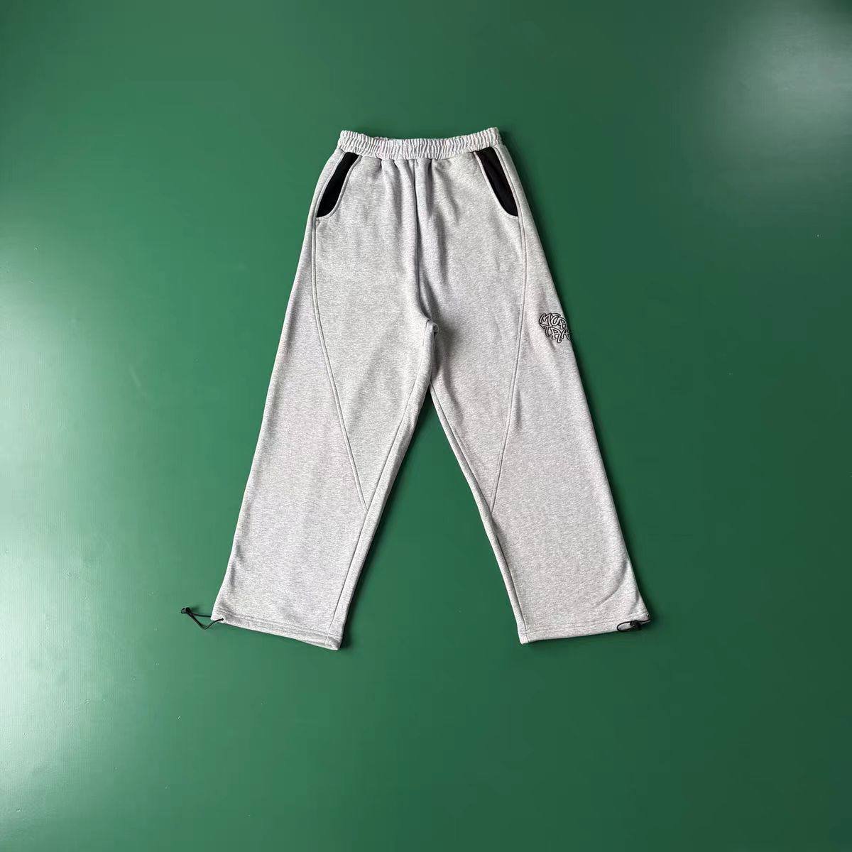 AA08 stitching embroidery plus velvet high street loose autumn and winter men's and women's casual bat sleeve hooded vests 86 182 5902 4114