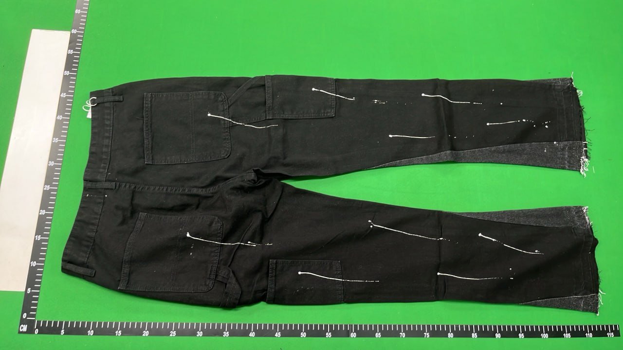 High Quality Version Washed Ripped Stitching Jeans GD