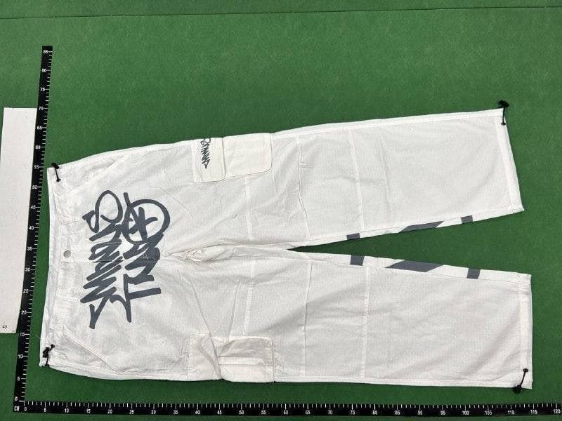 Overseas printed stitching overalls trendy casual high street trousers ins super popular Joker 002